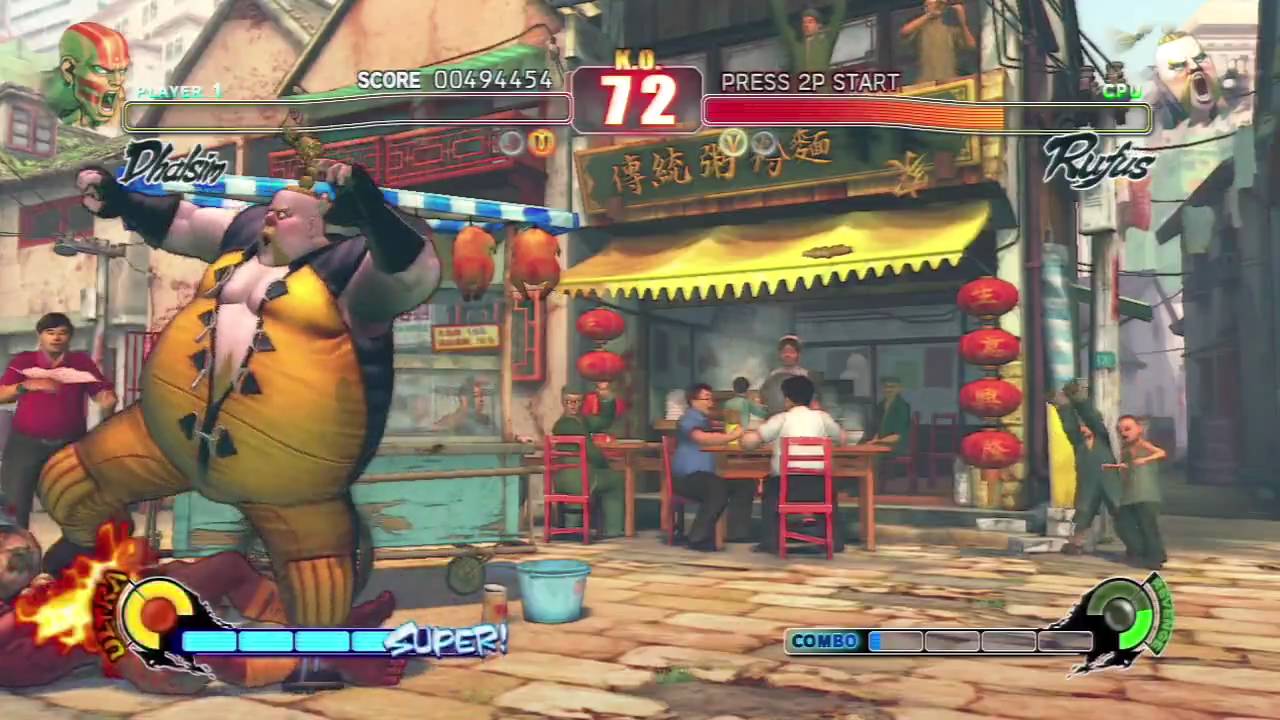 Street Fighter IV - Dhalsim Arcade Playthrough (2/2) [HD]