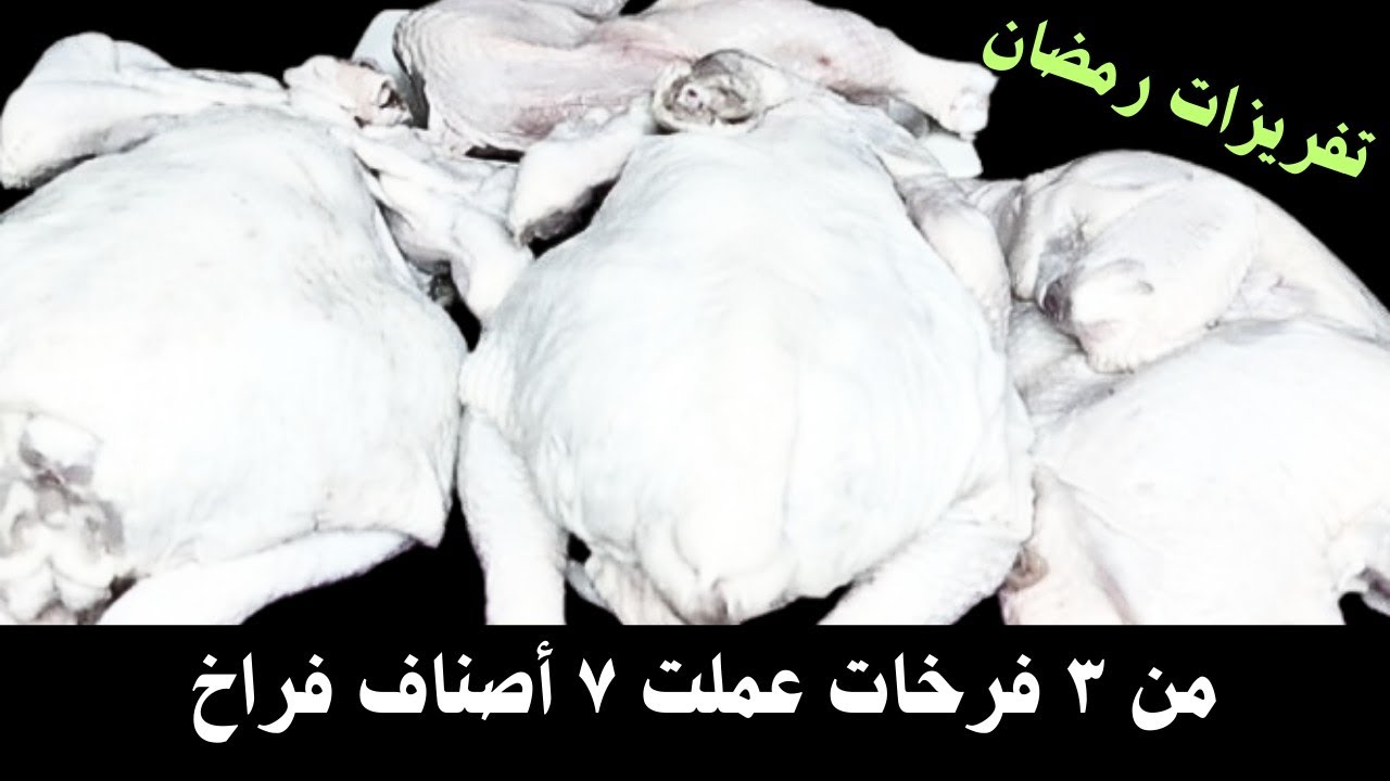 من ٣ فرخات عملت ٧ وصفات فراخ مختلفة / الجزء الاول من تفريزات رمضان 