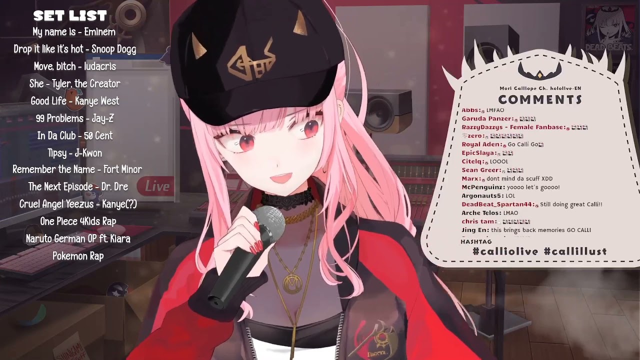 Calliope Mori raps the Pokerap
