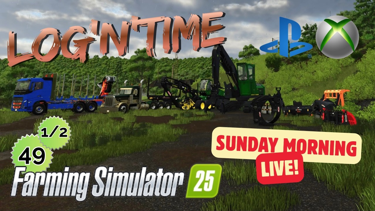 Logging before Contracts 😎 | Ep49 1/2 | Riverbend | Live | PS5 | FS25