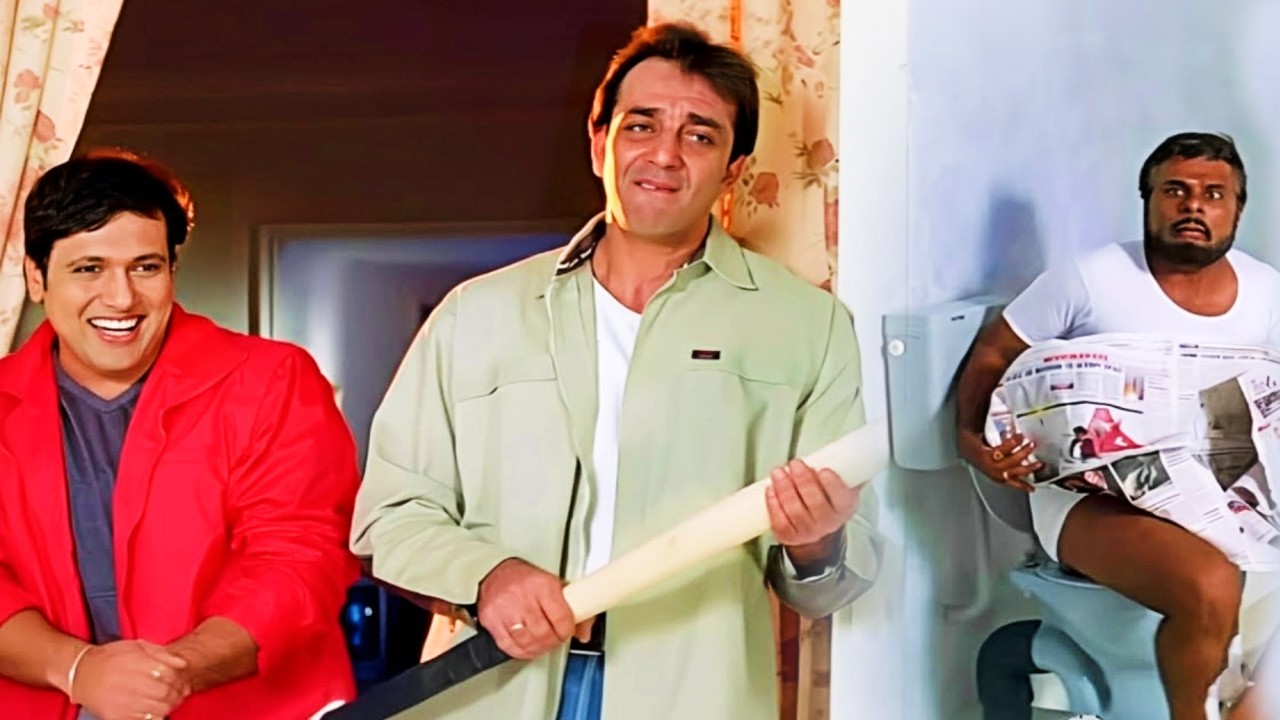 ये तेरे पीटने का टाइम है और उससे पहले ही तुझे 'आ' गई! 😂 | Sanjay Dutt- Govinda की ज़बरदस्त कॉमेडी