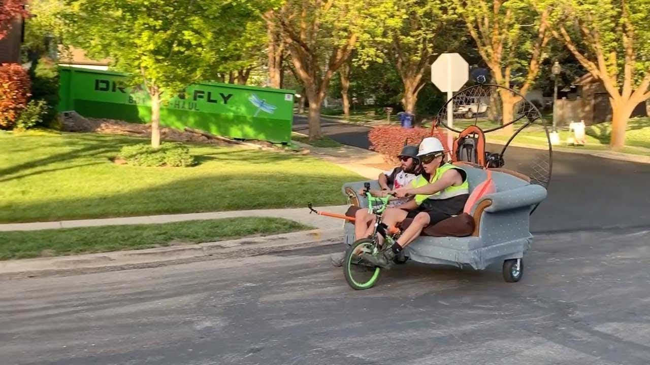 Driving Sofa to McDonald's Drive Thru