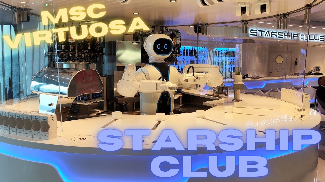 MSC Virtuosa Starship Club - Robot Bartender in Crociera - Vlog di viaggio