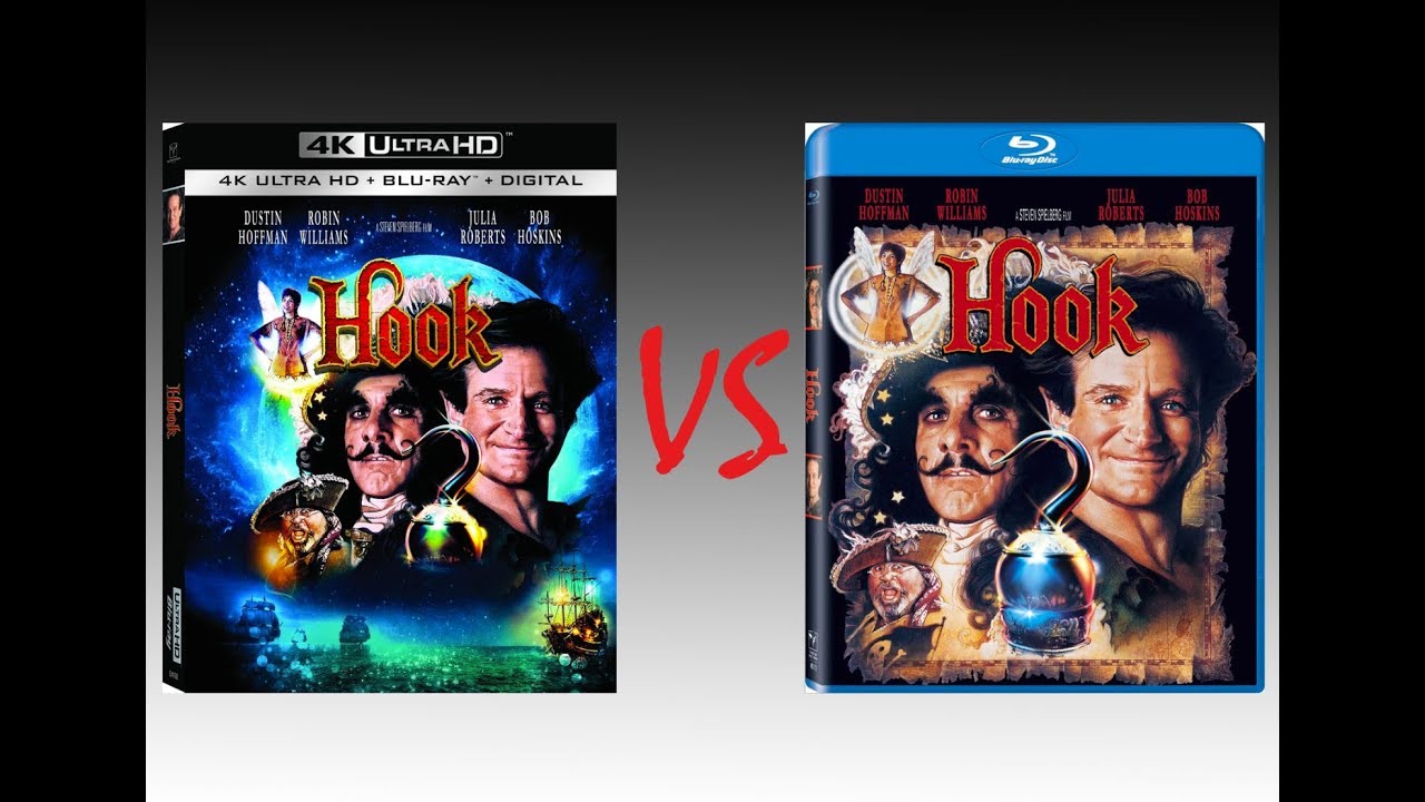 ▶ Comparison of Hook 4K HDR10 vs Hook Blu-Ray Edition