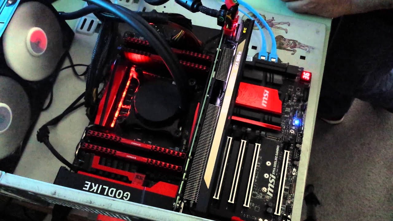 MSI X99A Godlike Motherboard LED Light Display