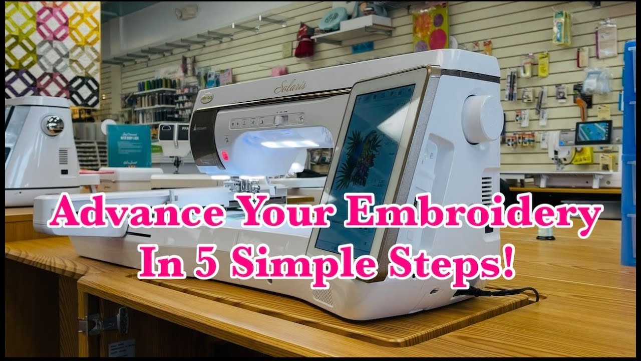 Master Machine Embroidery in 5 EASY Tips!