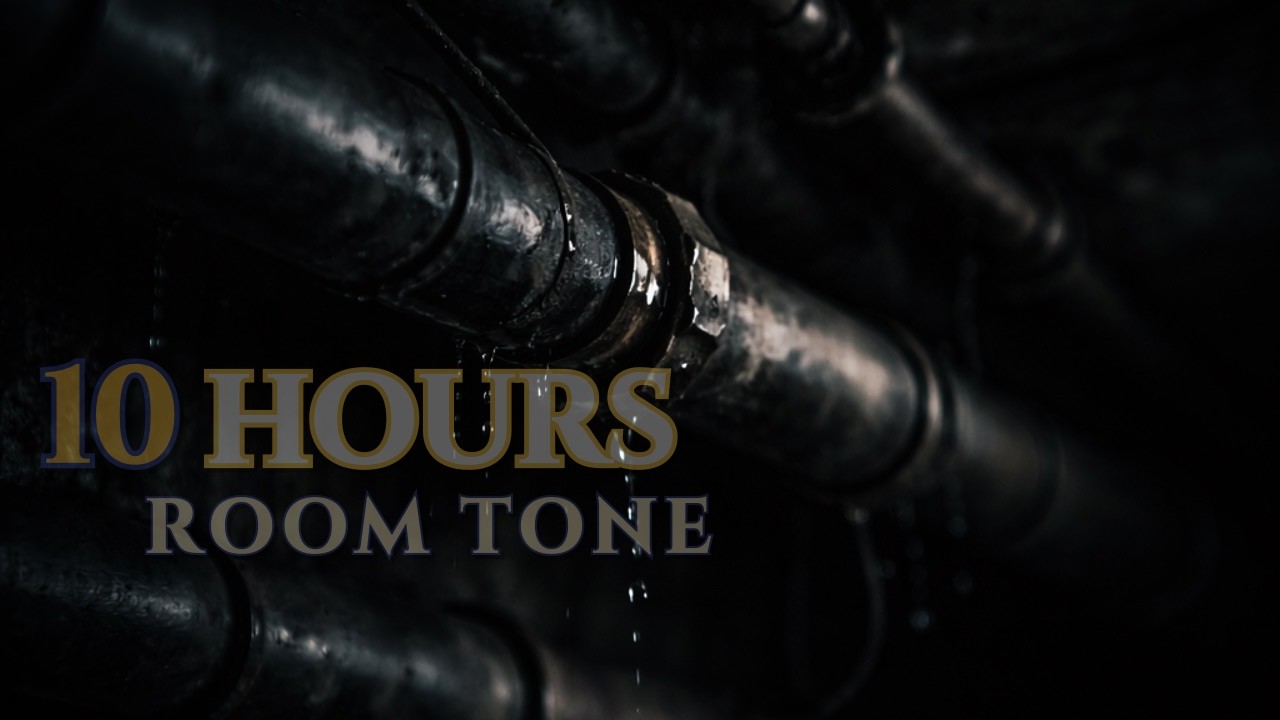 10 Hours Room Tone | Dark Pipe Ambience for Deep Focus & Sleep