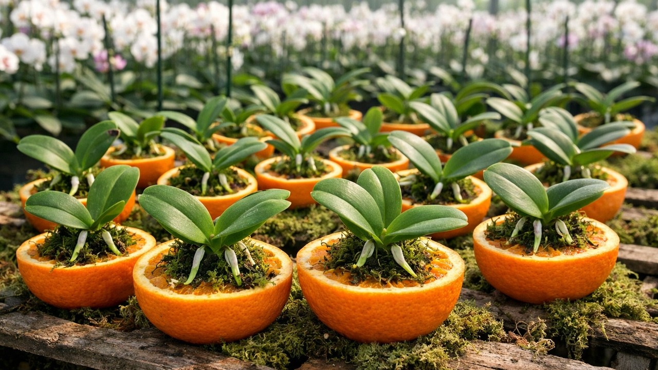 Gardening Secrets: Using Oranges to Help Orchids Root Quickly and Healthily