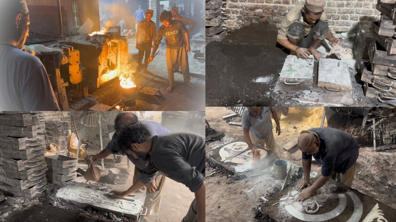 INCREDIBLE! HOW CAST IRON DESIGNS ARE MADE? ! AMAZING MANUFACTURING PROCESS