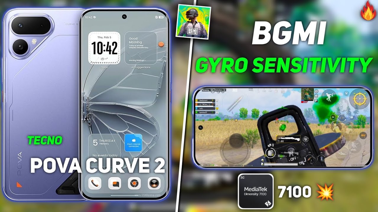 🔵Tecno Pova Curve 2 5G BGMI Sensitivity 🔥 No Recoil + Perfect Gyro Settings (Best FPS Guide)🔵