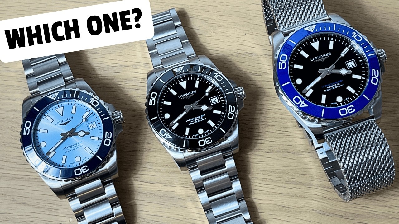 Обзор новых дайверских часов Longines HydroConquest 2026 года.