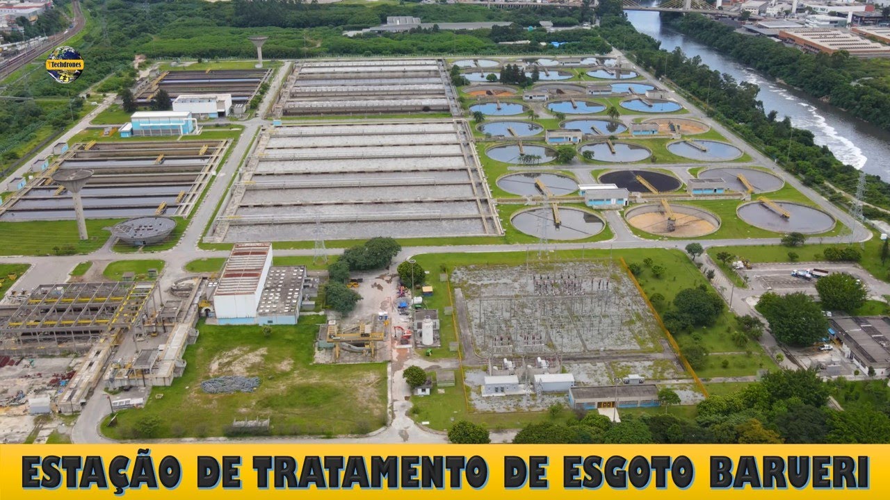 ETE BARUERI ESTAÇÃO DE TRATAMENTO DE ESGOTO DE BARUERI A MAIOR ESTAÇÃO DE TRATAMENTO DE ESGOTO PAÍS.