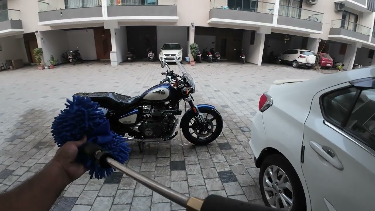 Satisfying Super Meteor 650 Bike Wash ASMR | POV Cleaning Experience