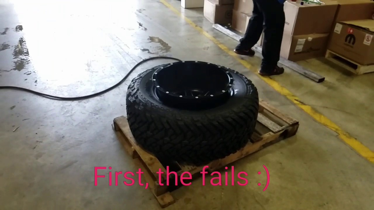 Fire Tire! Stretching tires to a wide wheel. The fun way!