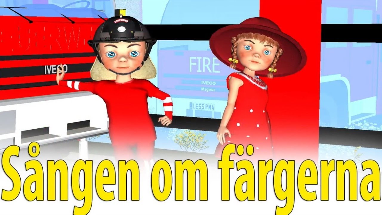 Sången om färgerna - Röd röd röd är mössan på mitt huvud 3D