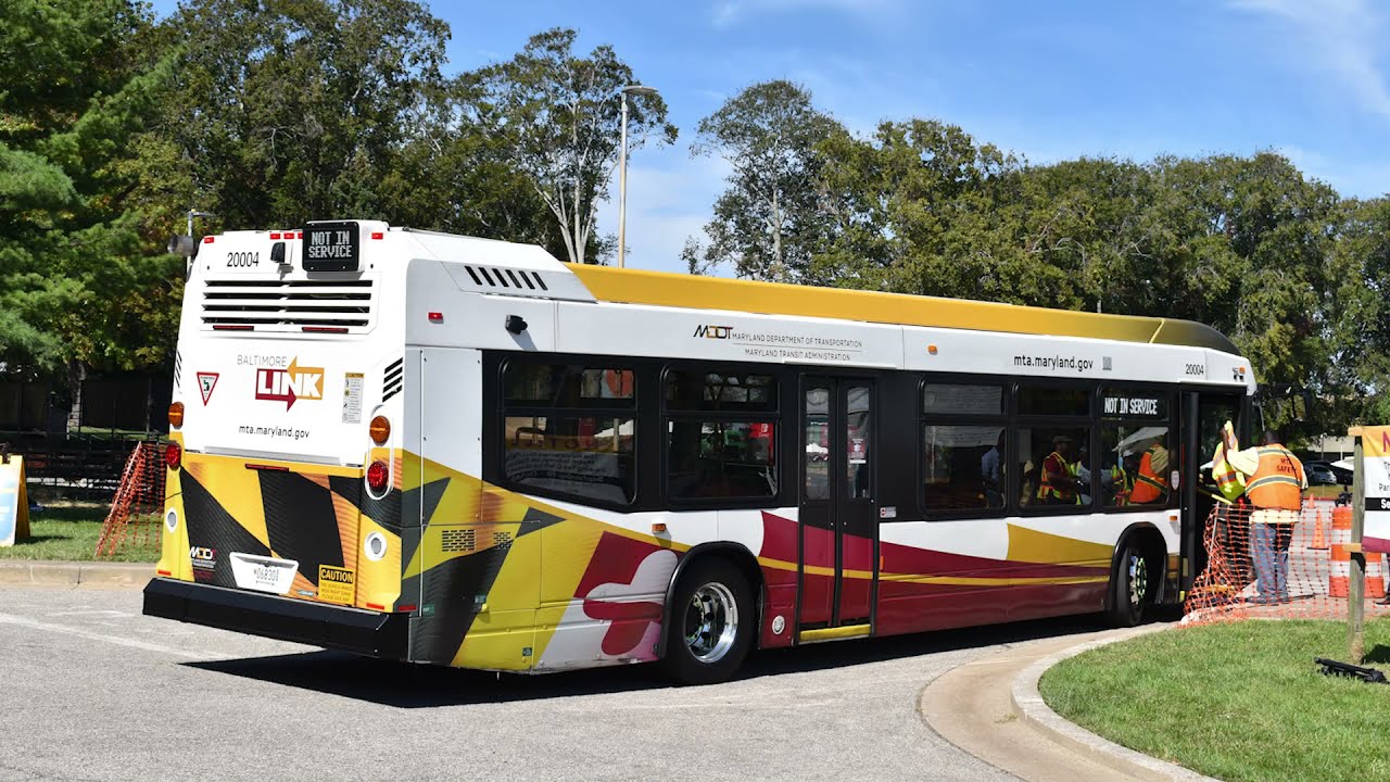 Buses at the MDOT/MTA Maryland Bus Roadeo 10/2/2021