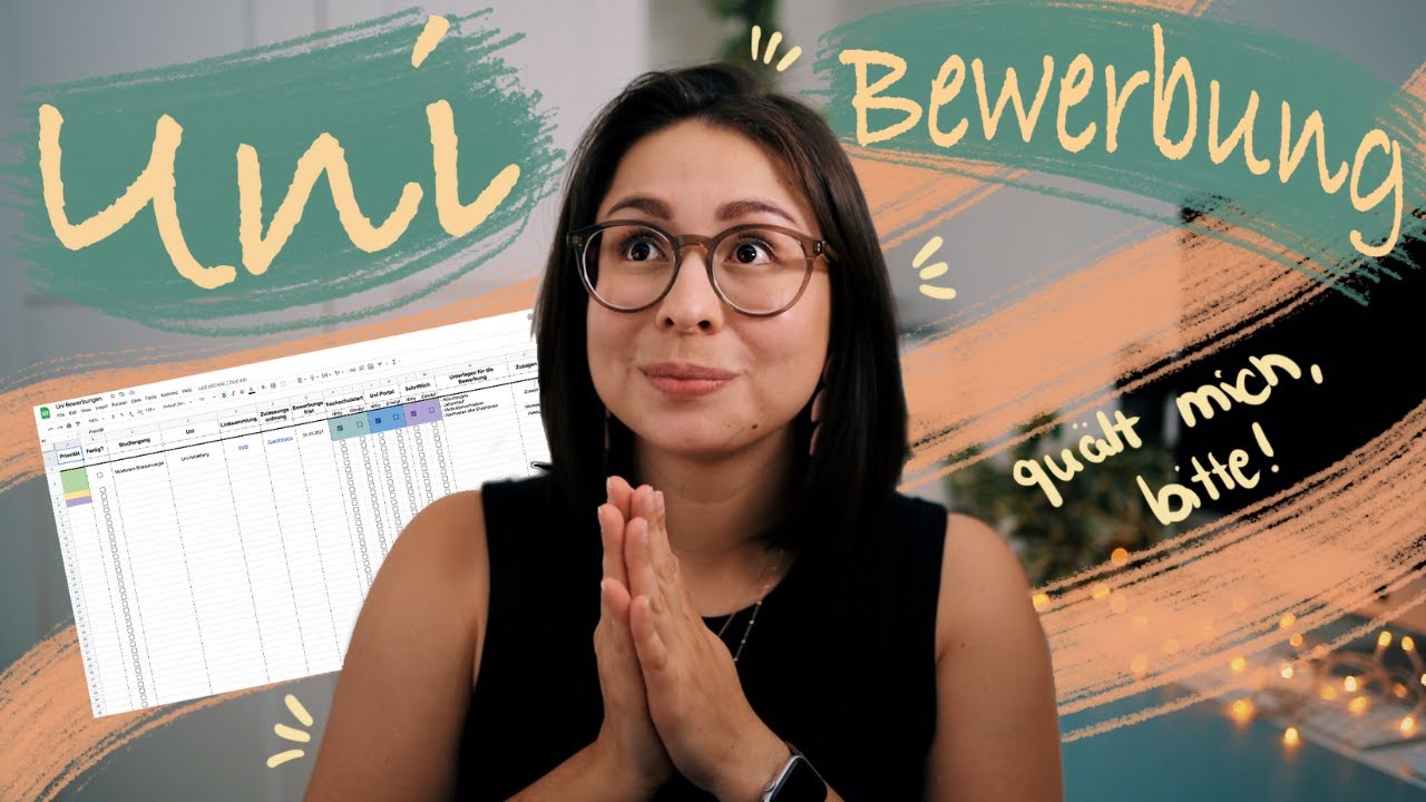 Erfolgreich an der Uni bewerben // Tipps & Template!