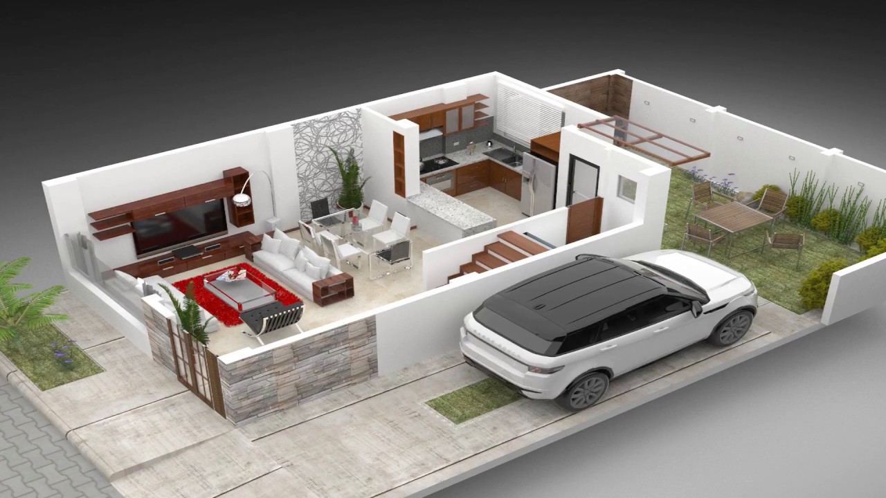 Tutorial renderizado corte de sección paredes  y tomas de planta publicidad sketchup vray