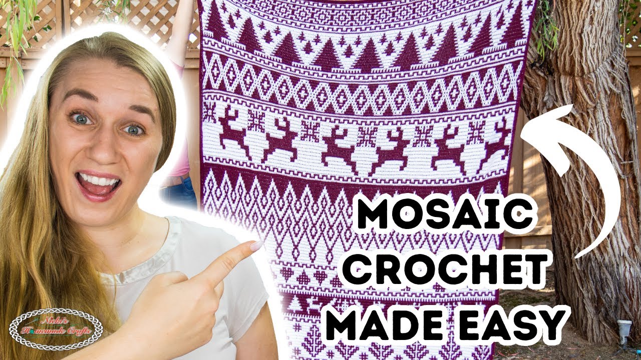MOSAIC CROCHET MADE EASY with a Huge MOSAIC CROCHET PARTY + 60 Patterns