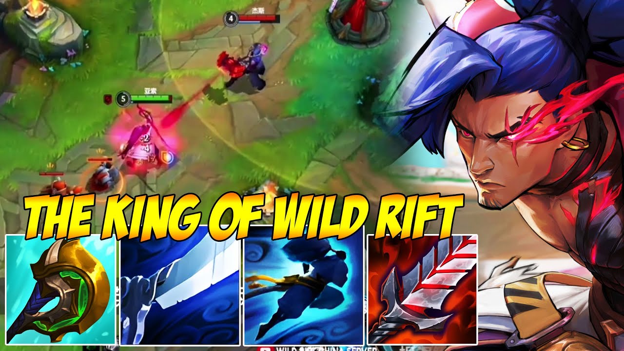 THE KING OF WILD RIFT WITH YASUO -  WTF IS THIS PLAYER!