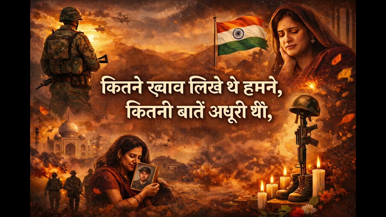 कितने ख़्वाब लिखे थे हमने” – एक भावुक देशभक्ति गीत 🇮🇳