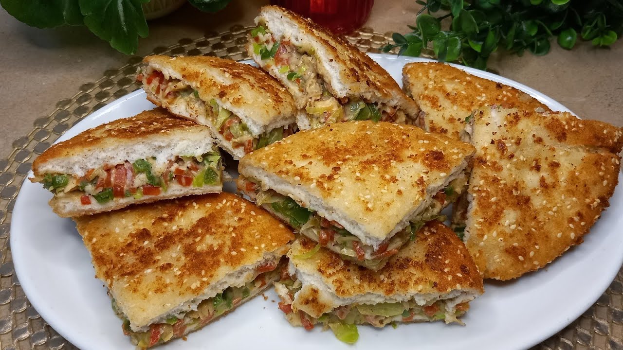 Fried shawerma sandwich | A must try recipe for Iftar | Shawerma sandwich 