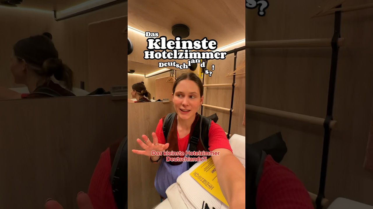 Das KLEINSTE Hotelzimmer In 🇩🇪?! 😱😳 3qm?! #hotel #reisen