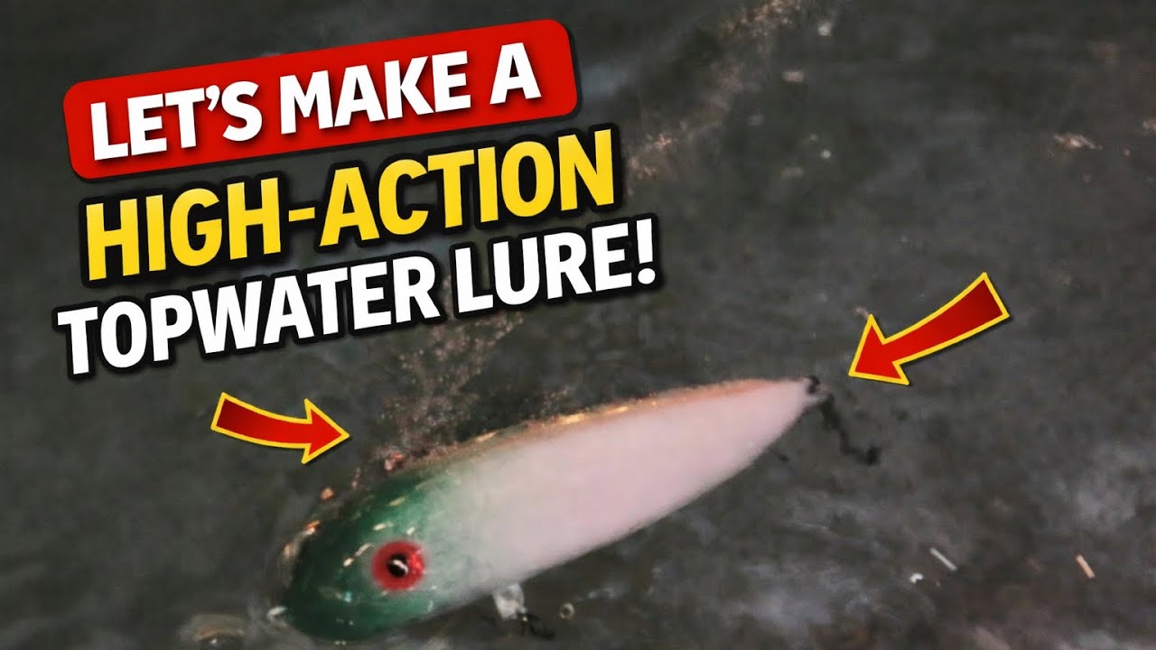 Making a High-Action Topwater Walking Bait out of Scratch! 