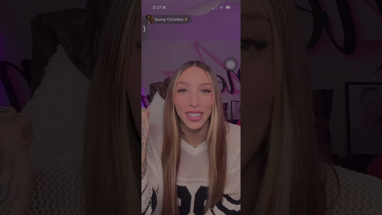 Sunny Christina TikTok live