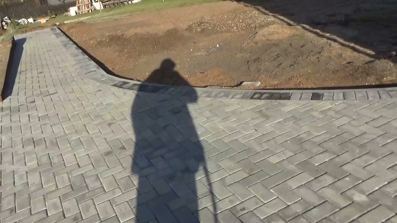 Укладка тротуарной плитки... раскладка 