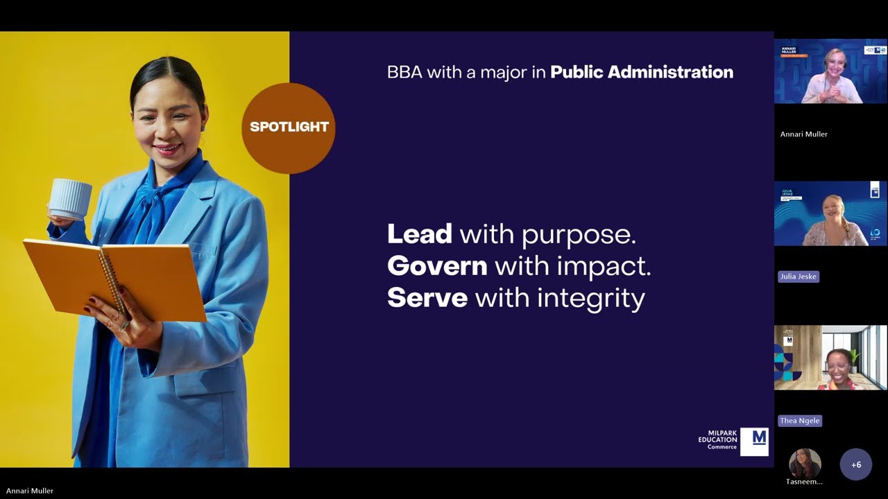 SOC | BBA majoring in Public Administration Information Session