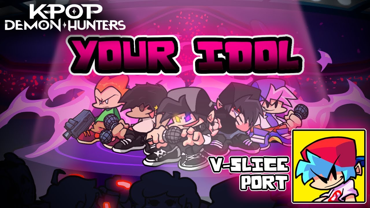 [V-Slice Port] FNF - [KPOP Demon Hunters] Saja Boys - Your Idol (Chart By Fallen)