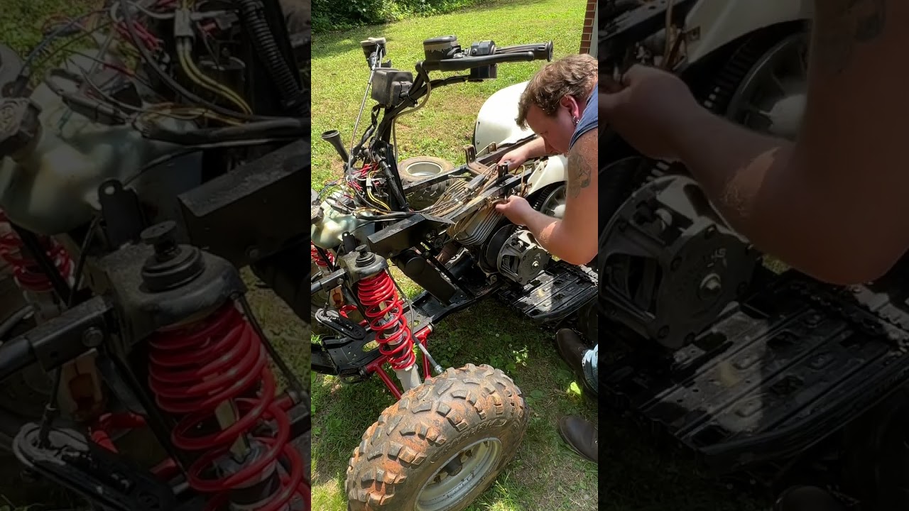 Polaris 250 disassembly and engine removal