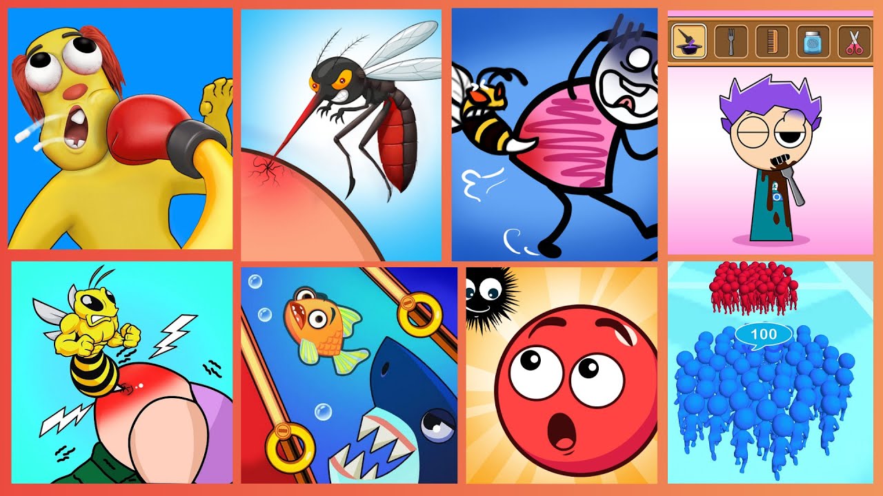 Hide Ball, Help Me Tricky Story,Sprunki Transformer, Save the Fish,Count Master,Annoying Uncle Punch