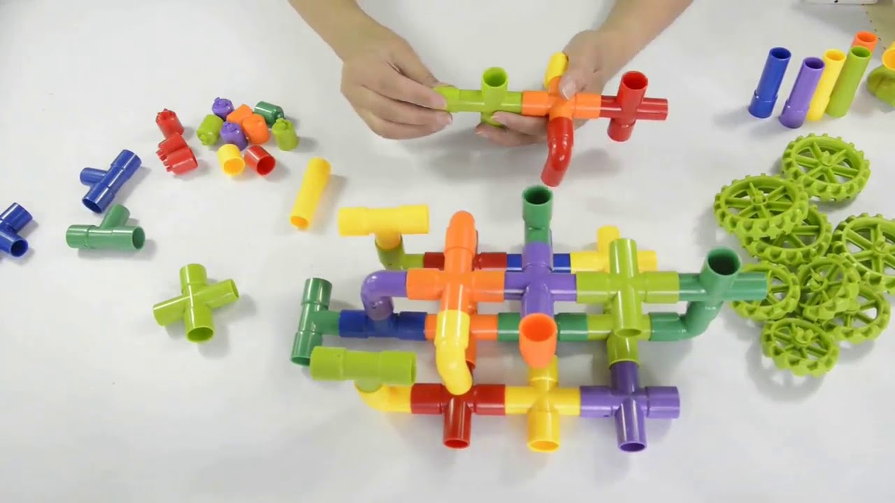 Pipe Construction Sets DIY Building Blocks Funny Educational Toys