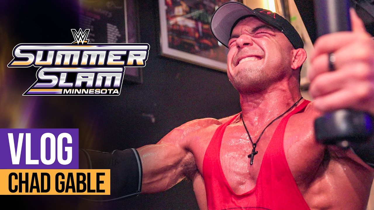 Тренировка Чеда Гейбла в домашнем зале перед матчем мечты: влог с SummerSlam