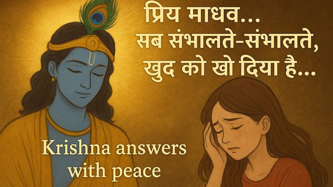 “Dear Madhav… I Lost Myself While Taking Care of Everyone | Krishna Motivation | Bhagvad Gita” Girls