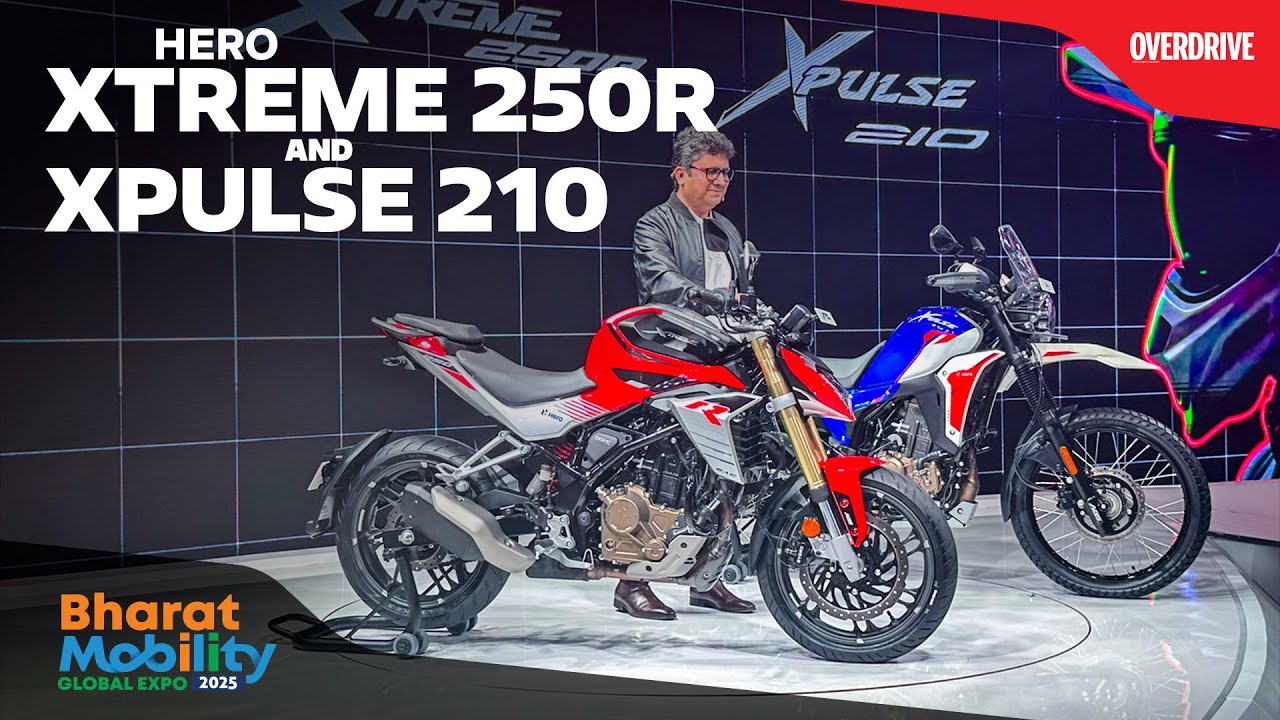 Hero Xtreme 250R & Xpulse 210 Launched | Auto Expo 2025 | OVERDRIVE