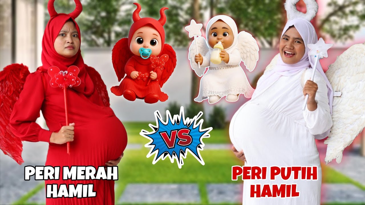 PERI MERAH HAMIL VS PERI PUTIH HAMIL | KALIAN PILIH SIAPA NIH? | CHIKAKU FAMILY