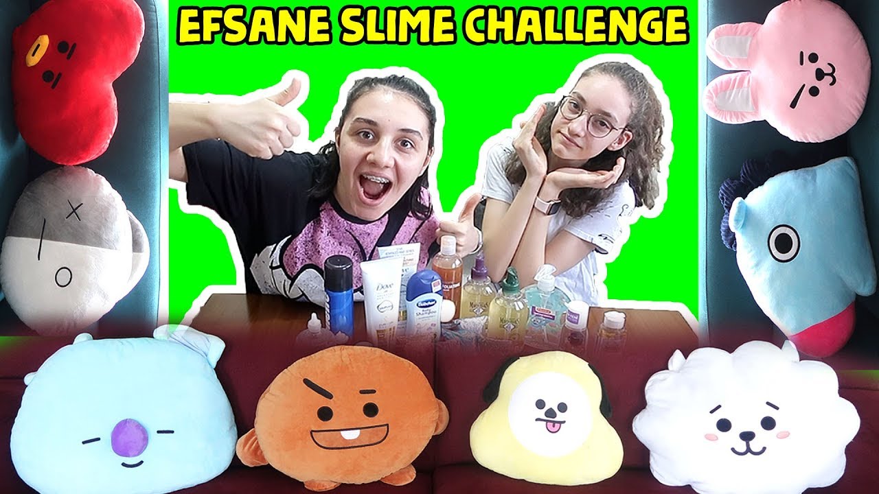 ÇİNDEN GELEN KORELİ YASTIKLARDAN NE ÇIKARSA SLİME CHALLENGE! CEYLİN vs BUSE YARIŞIYOR BidünyaOyuncak