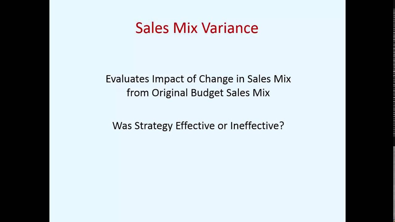 Variance Analysis - Sales & Target Market Analysis