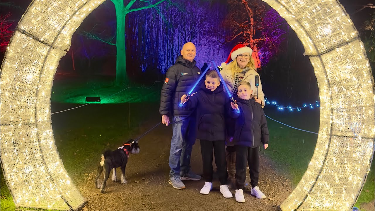 Xmas light trail ‘Enlightened’ at Markshall, Essex