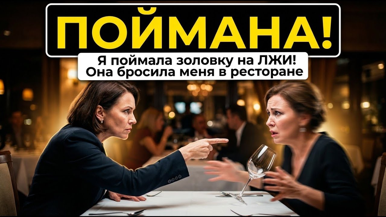 Я поймала золовку на ЛЖИ! Она бросила меня в ресторане