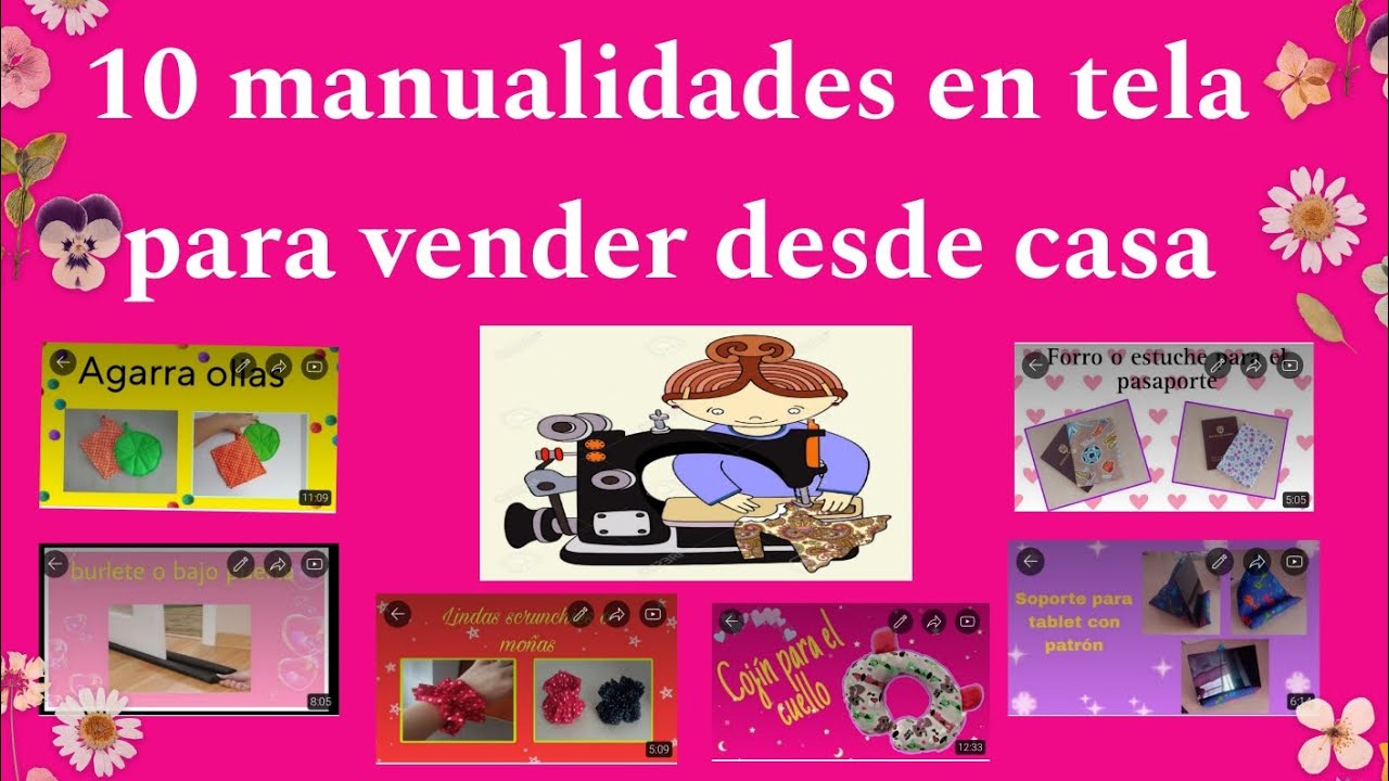 10 manualidades o artesanias en tela que puedes hacer y vender desde casa