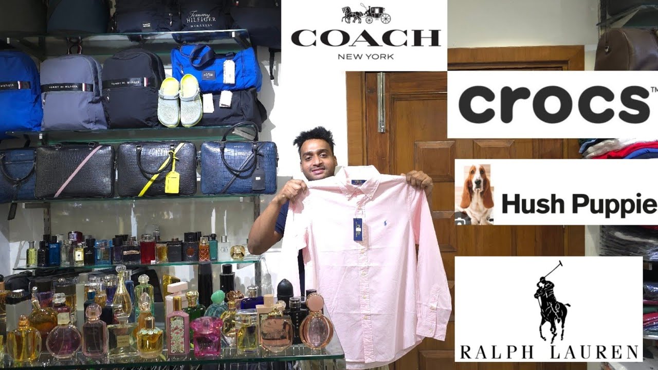 TESTER PERFUME/ HUSH PUPPIES LAPTOP/RL POLO POLINE SHIRT/CROCS/TOMMY HILFIGER BAG/RL POLO COLLAR 