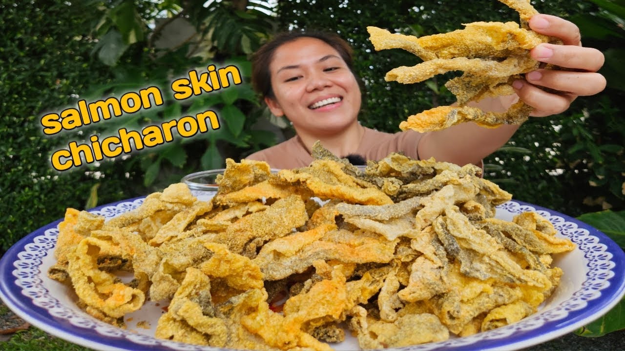Crispy salmon skin