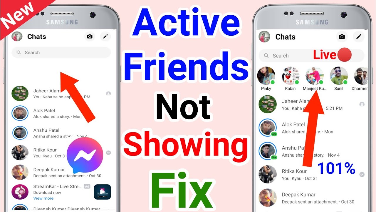 Active Friend Not Showing in Messenger | Online Friends Not Showing in Messenger | 2023 |