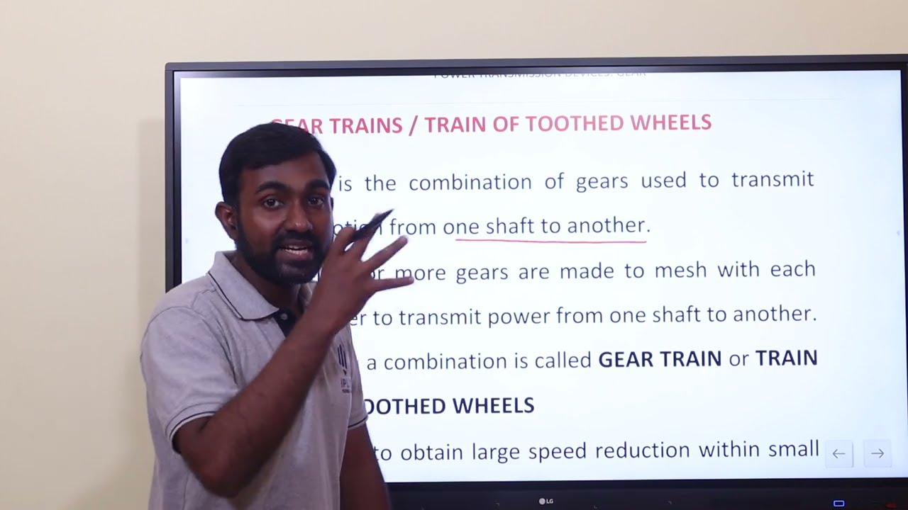 Gear train | Mechanical Engineering - Part 1