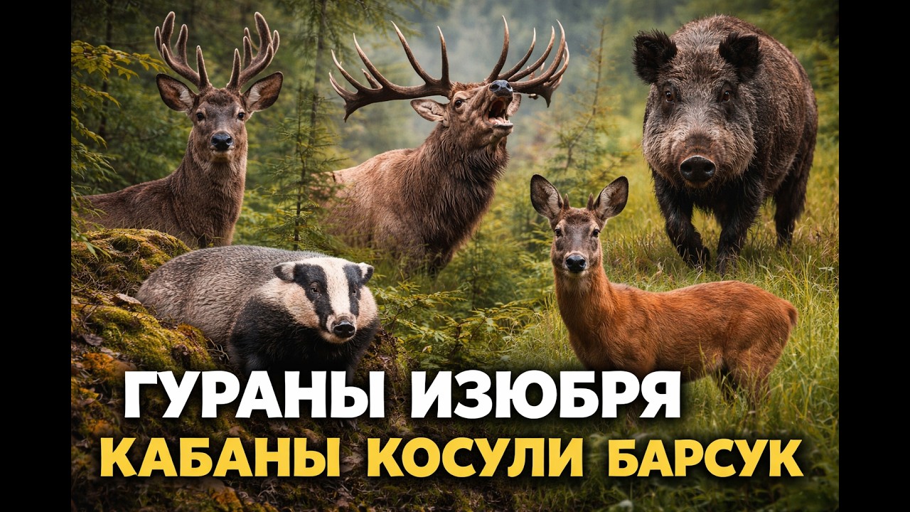 ДИКИЕ ЖИВОТНЫЕ ТАЙГИ НА ФОТОЛОВУШКЕ