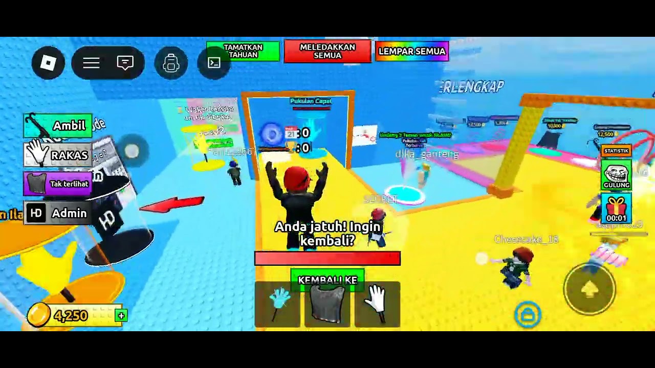 Aku main tower sama hacker part 1:troll slap tower